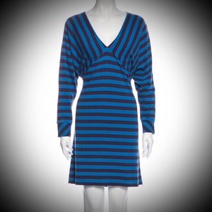 Marc Jacobs Blue Striped Dolman Dress